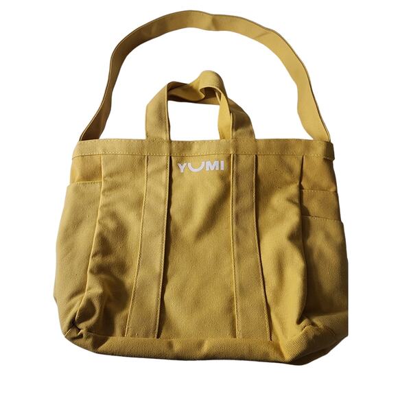 YUMI Yellow Farmer's Market Day at the Beach Insulated Tote Bag EUC - Picture 1 of 8